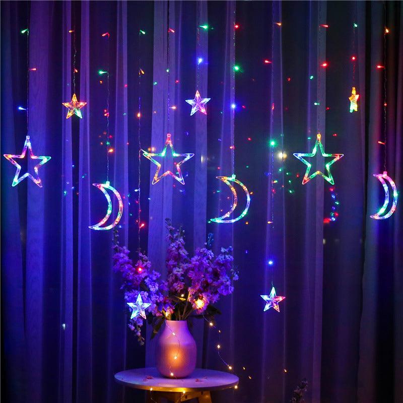 Moon Star Lamp String Xtmas Light Remote Control - VirtuousWares:Global
