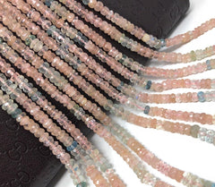 Morganite Beads, Gemstone Beads, Jewelry Supplies for Jewelry Making, - VirtuousWares:Global