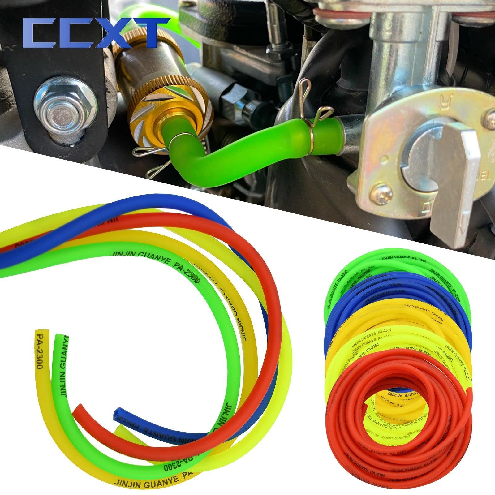 Motorcycle ATV Scooter1M 3M 5M 5 Color Petrol Fuel Line Hose Gas Oil - VirtuousWares:Global