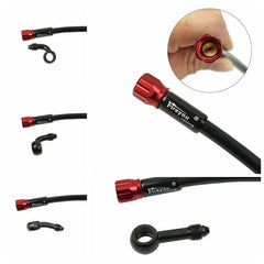 Motorcycle Brake Hose Dirt Bike Braided Steel Hydraulic Reinforce - VirtuousWares:Global