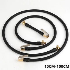 Motorcycle Car Bike Tyre Inflator Extended Hose Air Pump Nozzle - VirtuousWares:Global