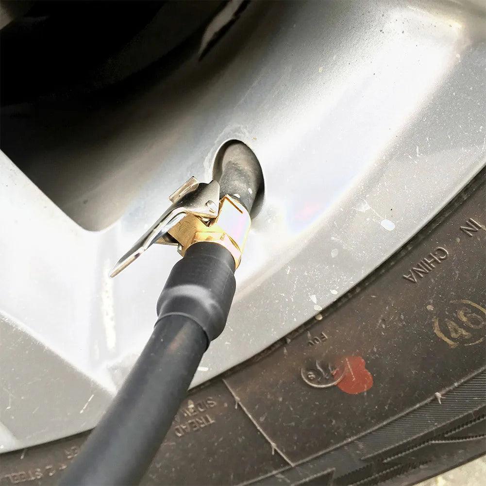 Motorcycle Car Bike Tyre Inflator Extended Hose Air Pump Nozzle - VirtuousWares:Global