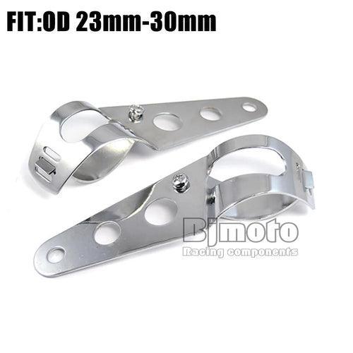 Motorcycle Headlight Mount Bracket Fork 23mm-43mm Head Lamp Support - VirtuousWares:Global