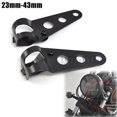 Motorcycle Headlight Mount Bracket Fork 23mm-43mm Head Lamp Support - VirtuousWares:Global