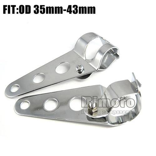 Motorcycle Headlight Mount Bracket Fork 23mm-43mm Head Lamp Support - VirtuousWares:Global