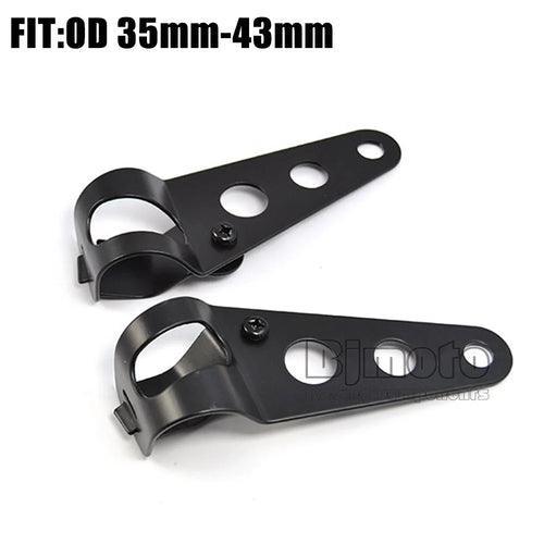 Motorcycle Headlight Mount Bracket Fork 23mm-43mm Head Lamp Support - VirtuousWares:Global