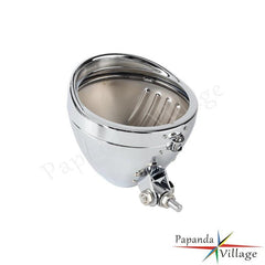 Motorcycle Lighthouse Retro Headlight Bucket Shell Steel Head Lights - VirtuousWares:Global