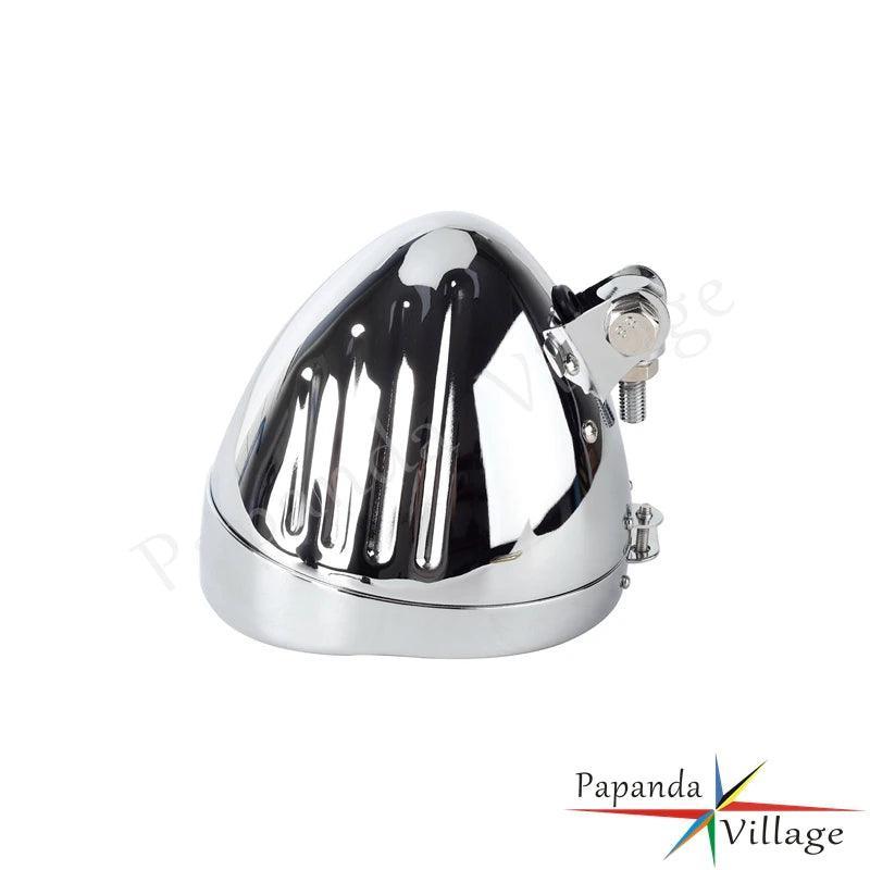 Motorcycle Lighthouse Retro Headlight Bucket Shell Steel Head Lights - VirtuousWares:Global