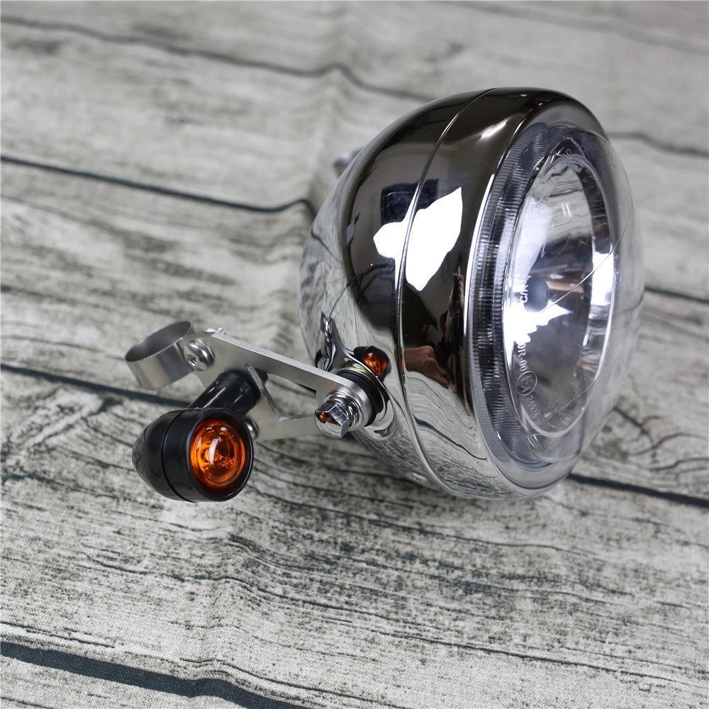 Motorcycle Universal Headlight Brackets Custom Lights Holder Support - VirtuousWares:Global