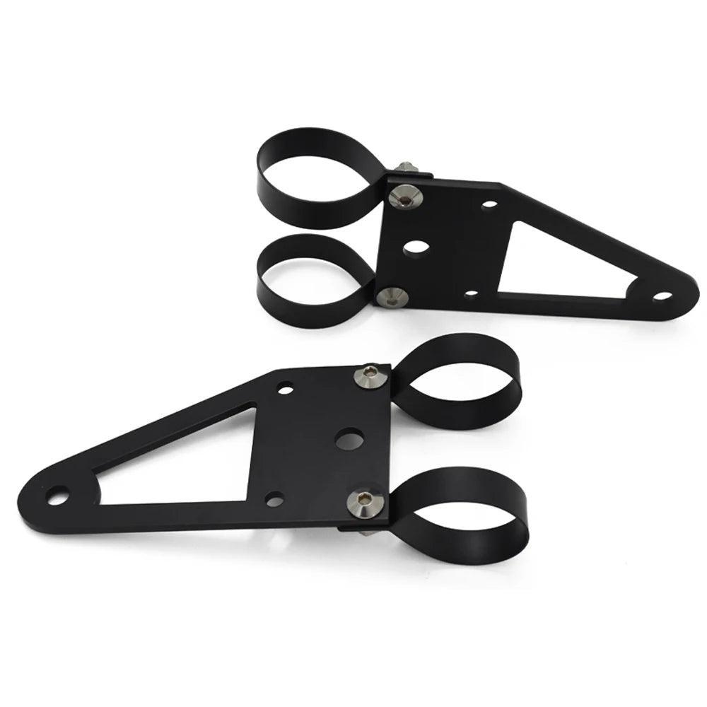 Motorcycle Universal Headlight Brackets Custom Lights Holder Support - VirtuousWares:Global