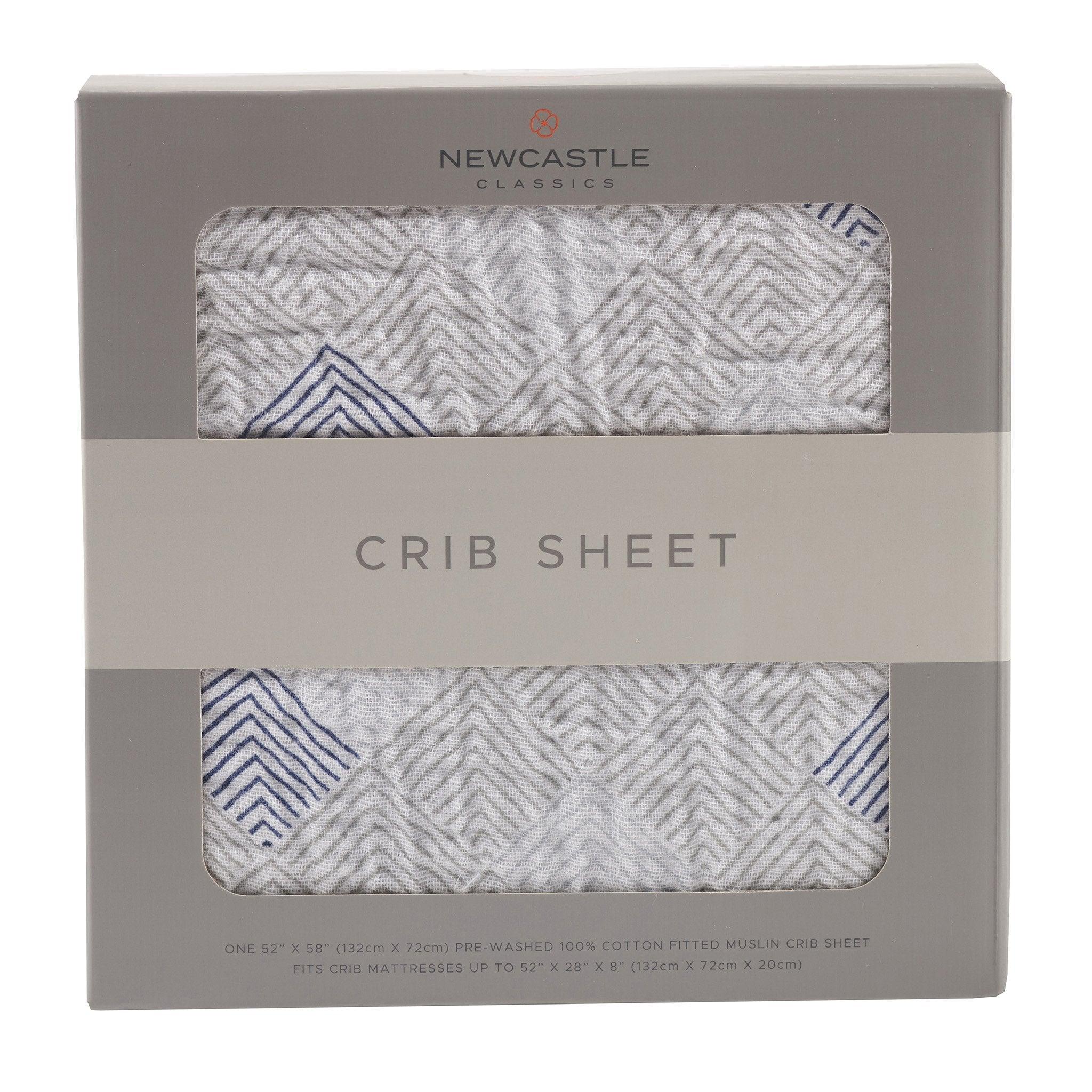 Mountain Peak Cotton Muslin Crib Sheet - VirtuousWares:Global