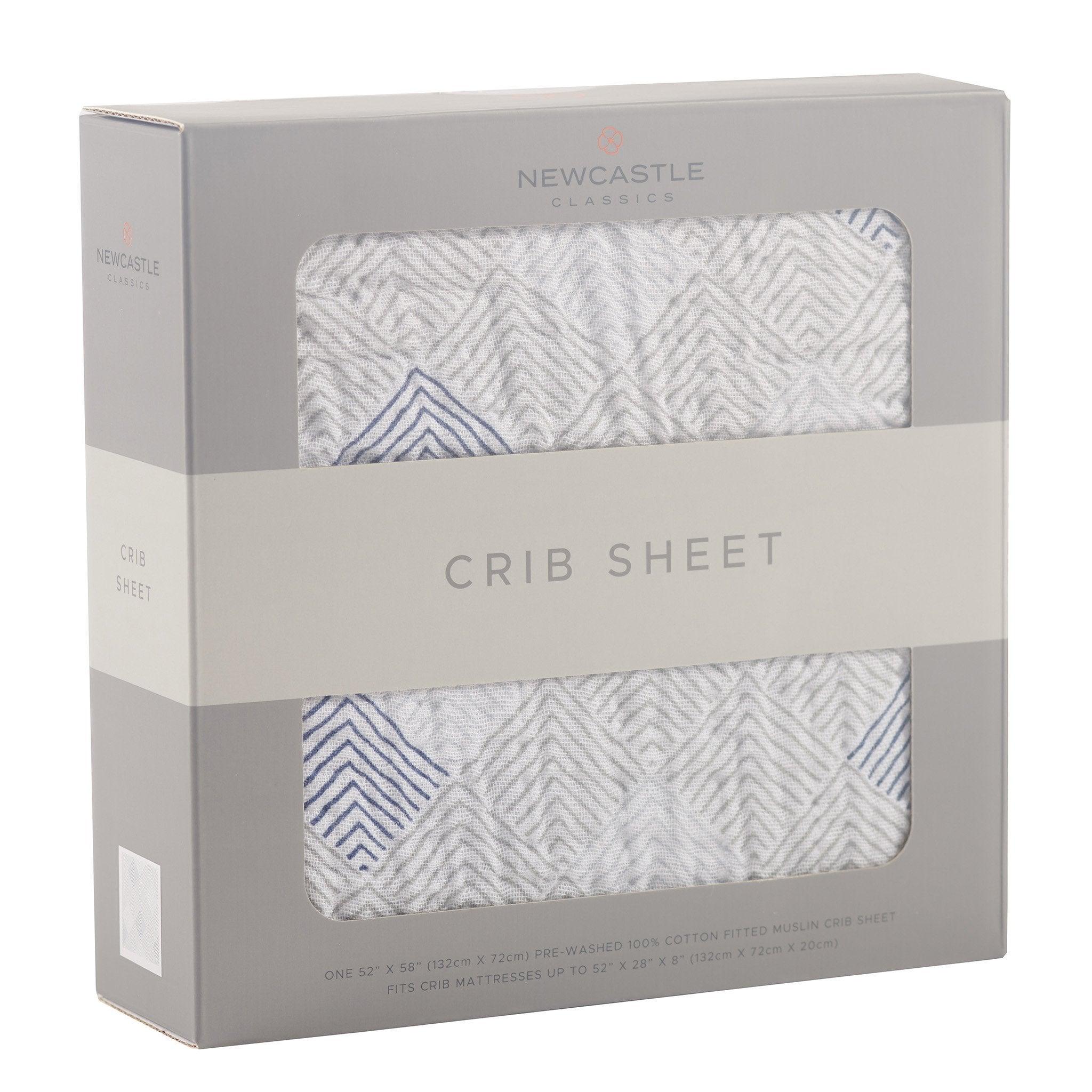 Mountain Peak Cotton Muslin Crib Sheet - VirtuousWares:Global