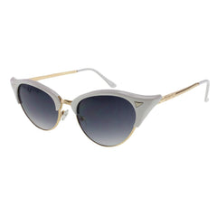 MQ Elsie Sunglasses in White / Smoke - VirtuousWares:Global