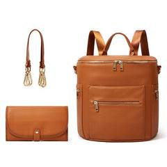 Multi-functional Fashion PU Mommy Bag Suit For Outing - VirtuousWares:Global