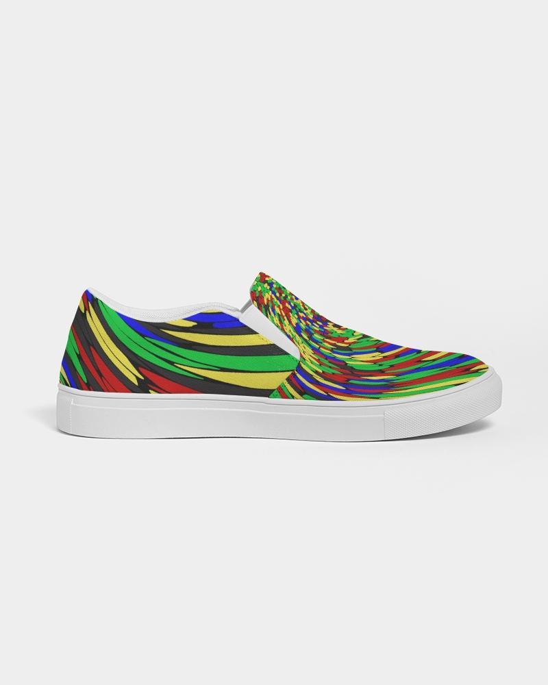 Multicolor Low Top Canvas Slip-on Sneakers Shoes For Men - VirtuousWares:Global