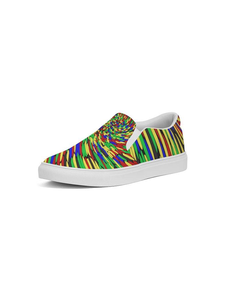 Multicolor Low Top Canvas Slip-on Sneakers Shoes For Men - VirtuousWares:Global