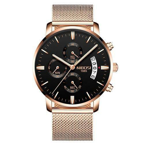 Multifunctional Men's Quartz Watch With Stainless Steel Band - VirtuousWares:Global