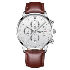 Multifunctional Men's Quartz Watch With Stainless Steel Band - VirtuousWares:Global