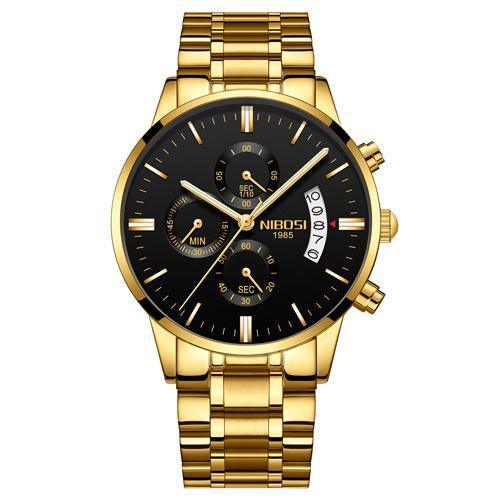 Multifunctional Men's Quartz Watch With Stainless Steel Band - VirtuousWares:Global