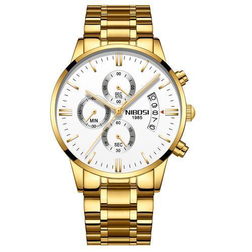 Multifunctional Men's Quartz Watch With Stainless Steel Band - VirtuousWares:Global