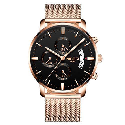 Multifunctional Men's Quartz Watch With Stainless Steel Band - VirtuousWares:Global