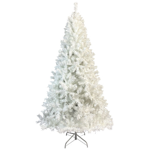 National Christmas Tree White Hinged Spruce with 500 LED lights - VirtuousWares:Global