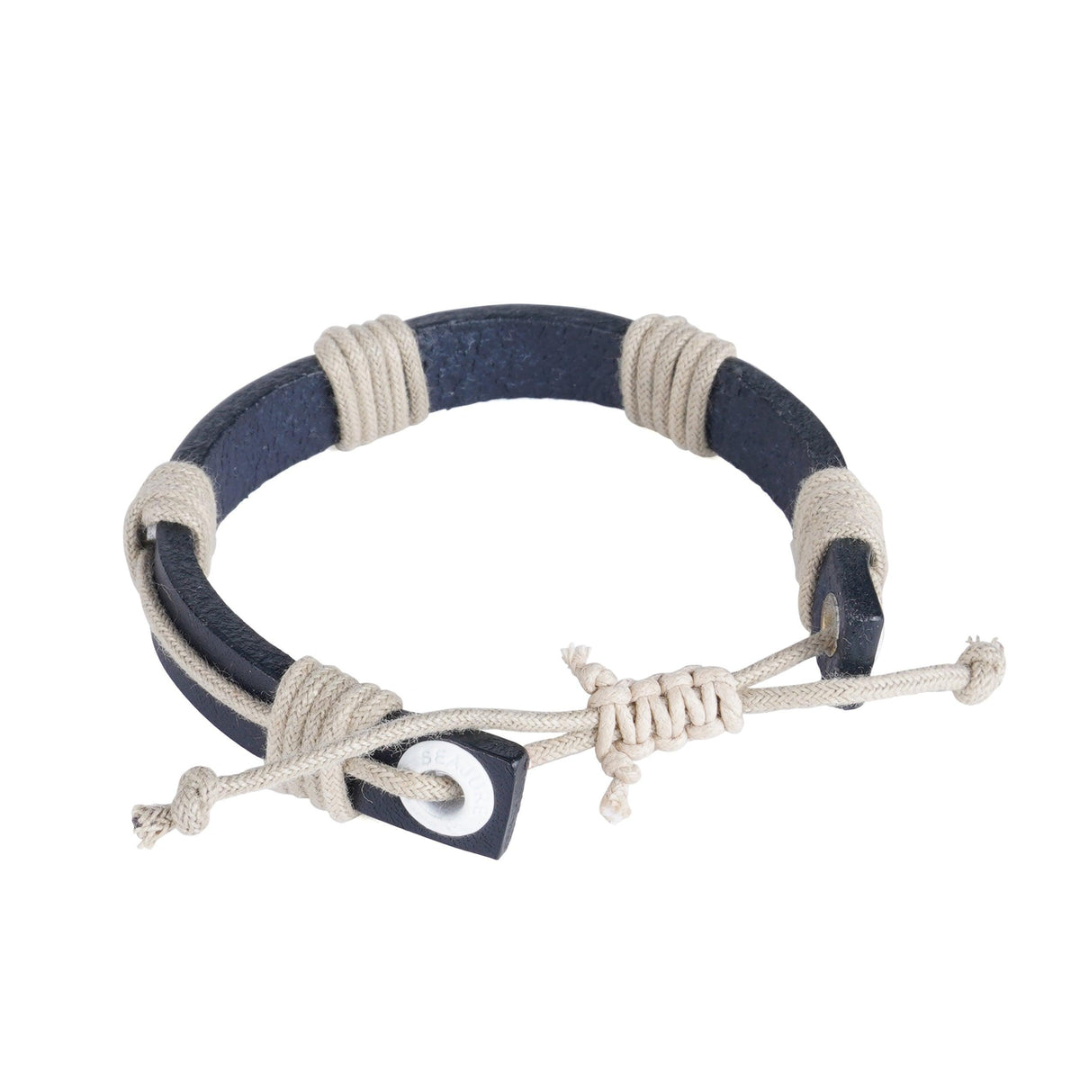 Nautical Rope and Leather Motuo Bracelet - VirtuousWares:Global