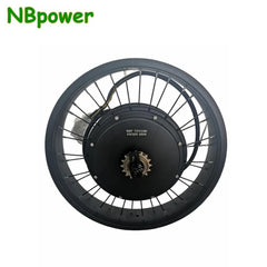 NBpower/QS205 150mm Dropout 72V 3000W 5000W 50H V3 Electric Fat Bike Rear Motor Wheel Ebike Brushless Hub Motor Wheel - VirtuousWares:Global