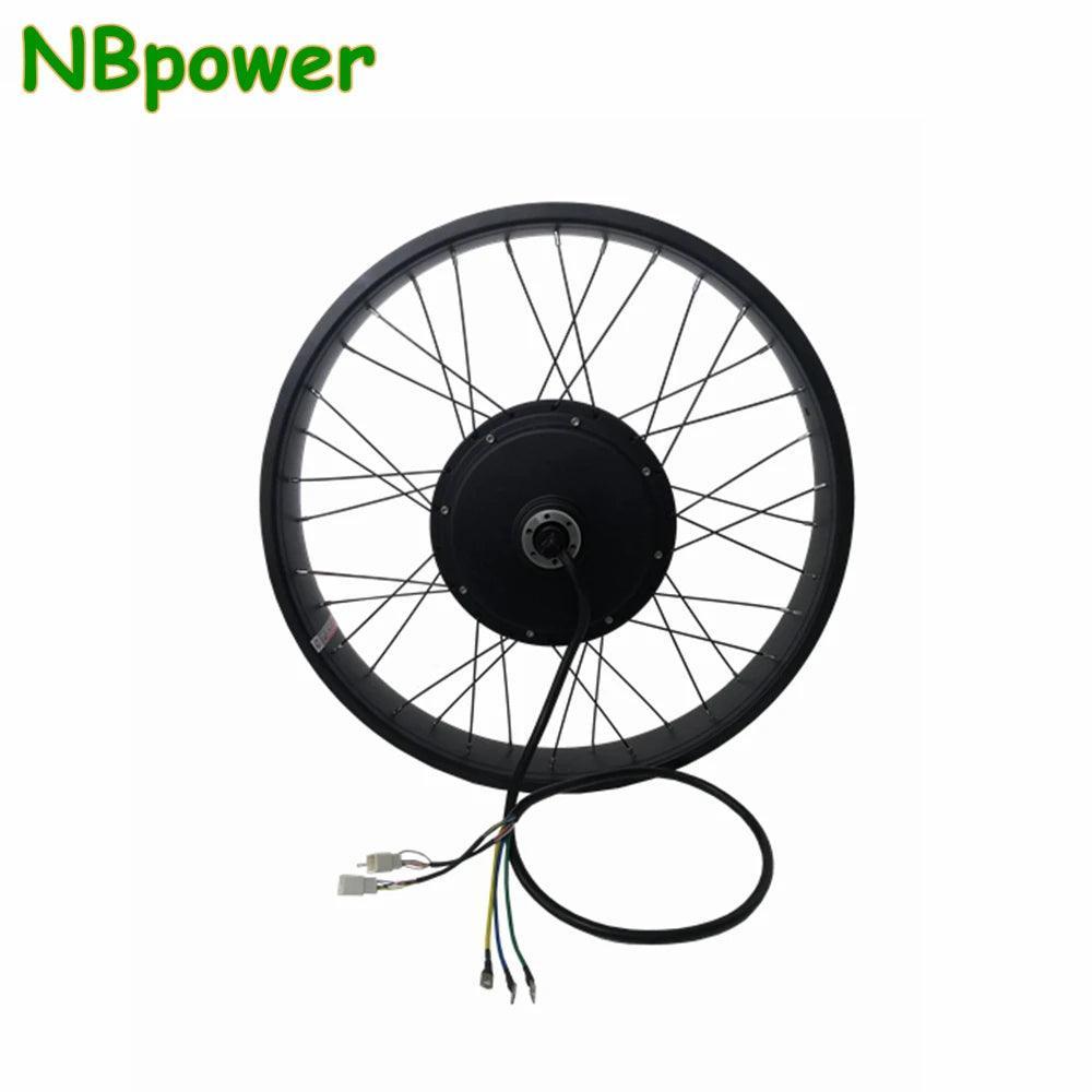 NBpower/QS205 150mm Dropout 72V 3000W 5000W 50H V3 Electric Fat Bike Rear Motor Wheel Ebike Brushless Hub Motor Wheel - VirtuousWares:Global