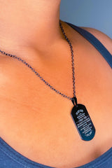 Necklace - To My Son, I Pray For You Love Mom Military Tag - VirtuousWares:Global