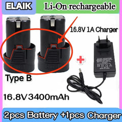 New 16.8v 3400mAh Universal Rechargeable Lithium Battery For Power - VirtuousWares:Global
