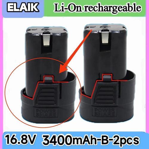 New 16.8v 3400mAh Universal Rechargeable Lithium Battery For Power - VirtuousWares:Global