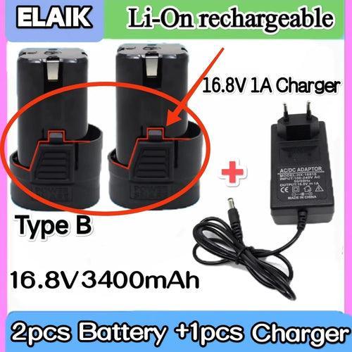 New 16.8v 3400mAh Universal Rechargeable Lithium Battery For Power - VirtuousWares:Global