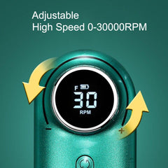 New Design Nail Drill 30000RPM Electric Sander Equipment HD Display - VirtuousWares:Global