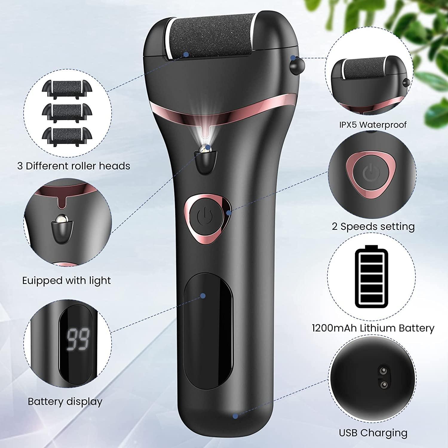 NEW Electric Foot File Rechargeable Waterproof Hard Skin Remover Foot - VirtuousWares:Global