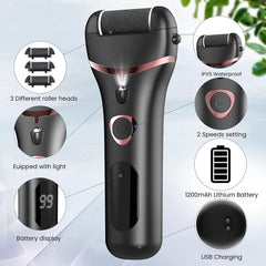 NEW Electric Foot File Rechargeable Waterproof Hard Skin Remover Foot - VirtuousWares:Global