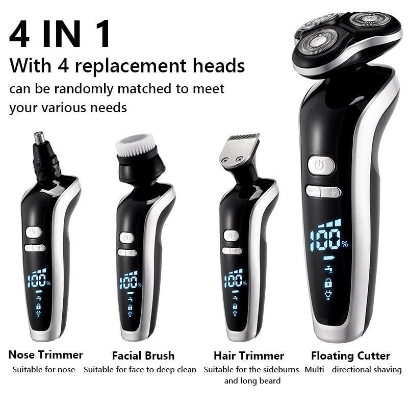 New Electric Shaver For Men 4D Electric Beard Trimmer USB - VirtuousWares:Global