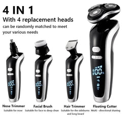 New Electric Shaver For Men 4D Electric Beard Trimmer USB - VirtuousWares:Global