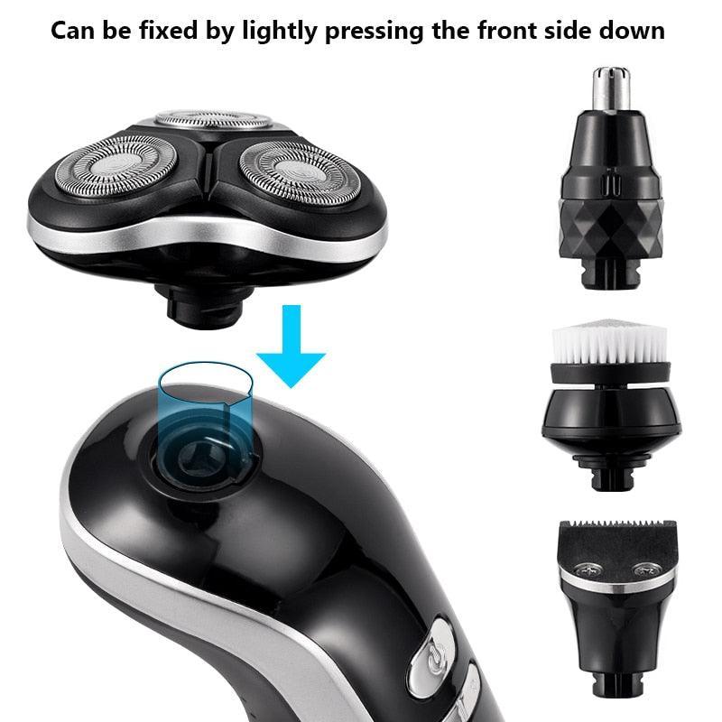 New Electric Shaver For Men 4D Electric Beard Trimmer USB - VirtuousWares:Global