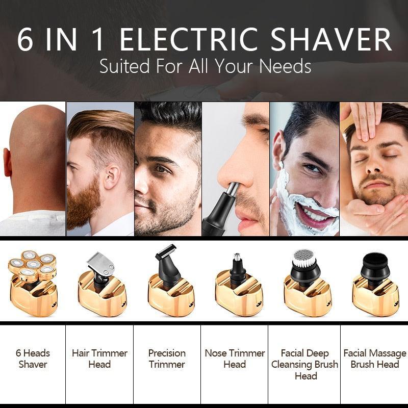 New LCD Display Wet Dry Men Electric Shaver Hair Trimmer - VirtuousWares:Global