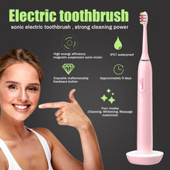 Newest Sonic Electric Toothbrushes Smart Rechargeable Whitening - VirtuousWares:Global