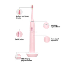Newest Sonic Electric Toothbrushes Smart Rechargeable Whitening - VirtuousWares:Global