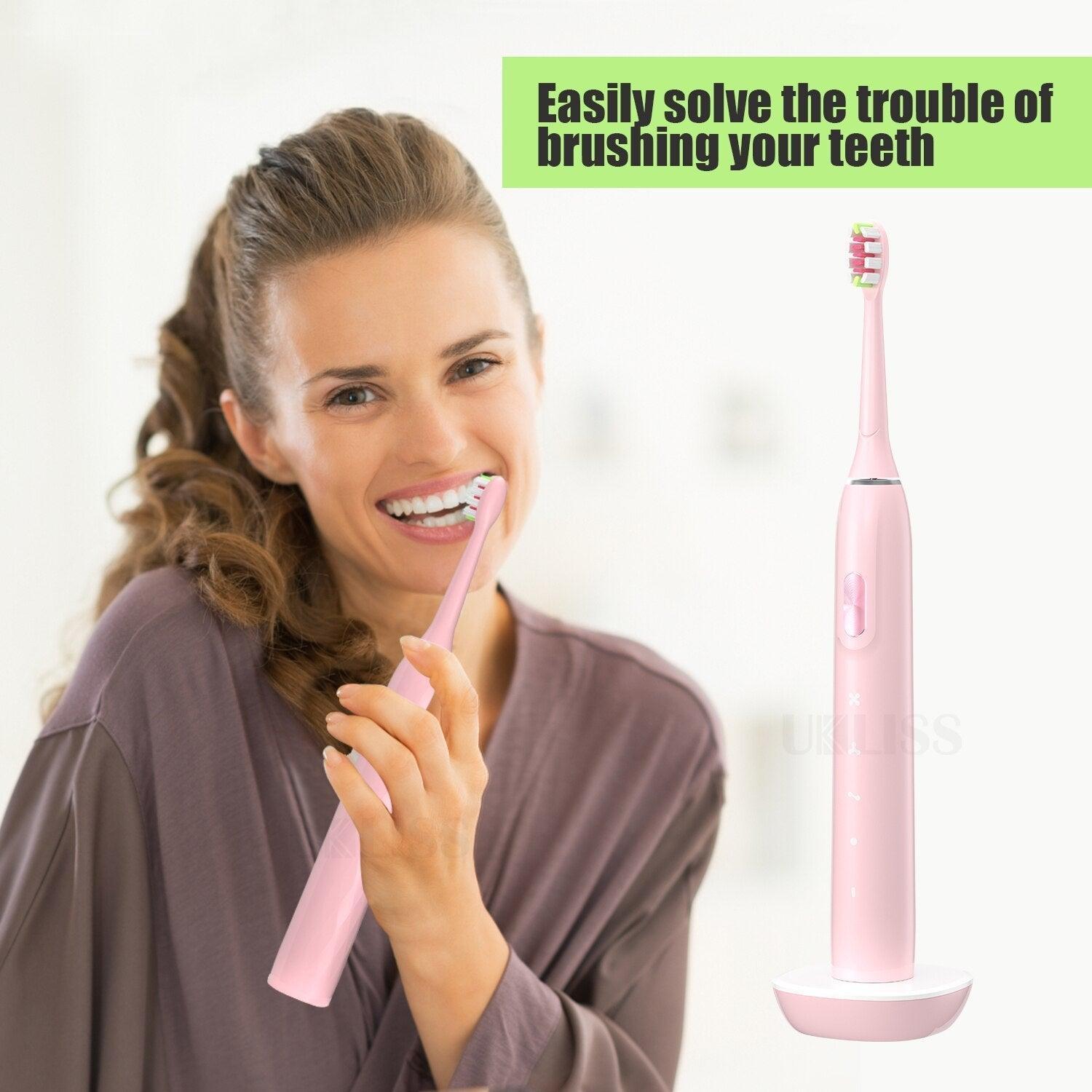 Newest Sonic Electric Toothbrushes Smart Rechargeable Whitening - VirtuousWares:Global