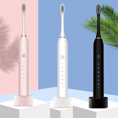 Newest Ultrasonic Electric Toothbrush Rechargeable USB with Base - VirtuousWares:Global