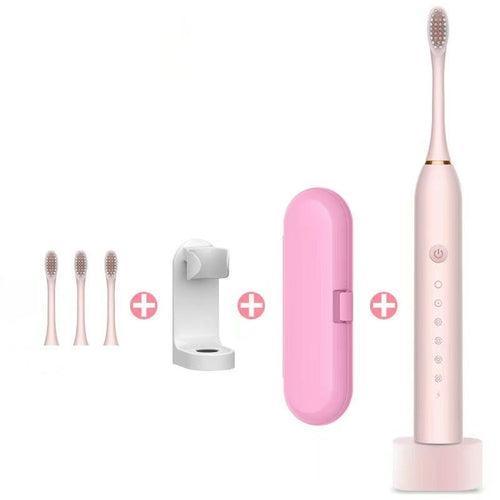 Newest Ultrasonic Electric Toothbrush Rechargeable USB with Base - VirtuousWares:Global