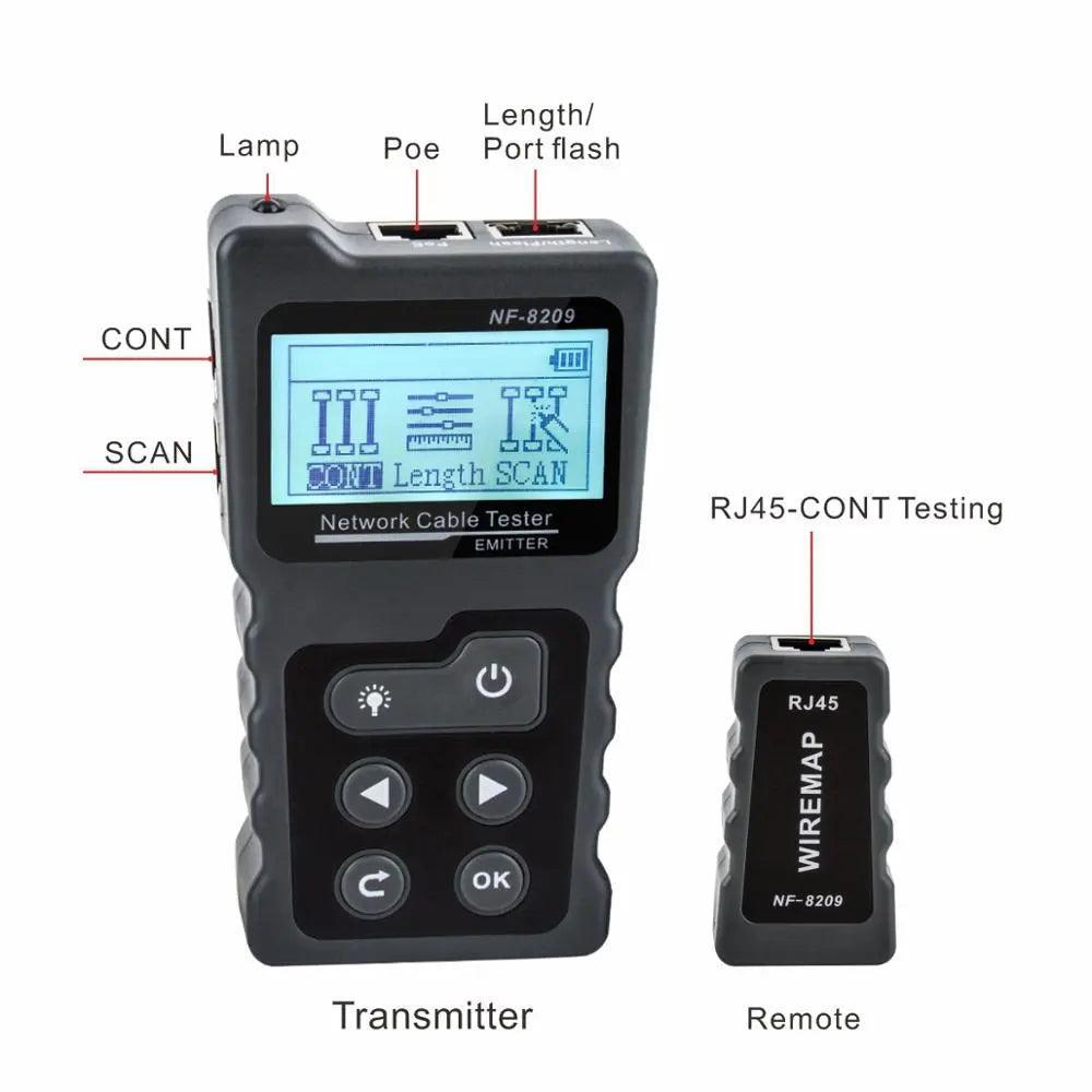 NF-8209 RJ45 Cable Tracker POE network Wire Checker cable tester Test - VirtuousWares:Global