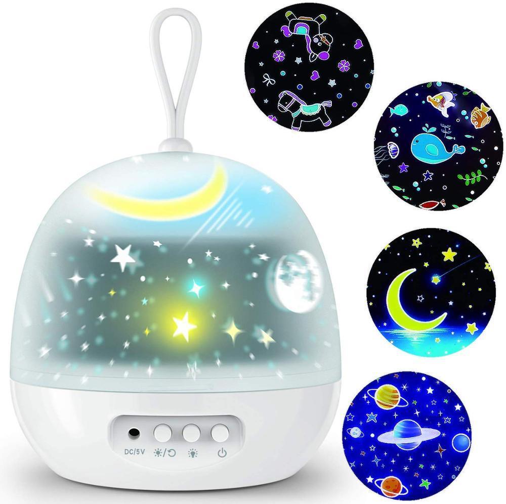 Night Light Projector 360° Rotating 8 Lighting Modes - VirtuousWares:Global