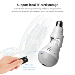 Night Vision 360 Wifi Panorama Camera Bulb - VirtuousWares:Global