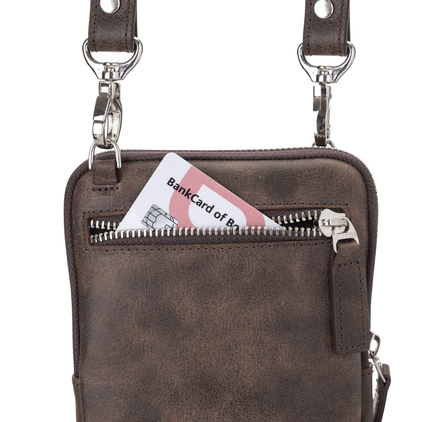 Nino Leather Crossbody Bag - Universal Wallet Case for Phones - VirtuousWares:Global