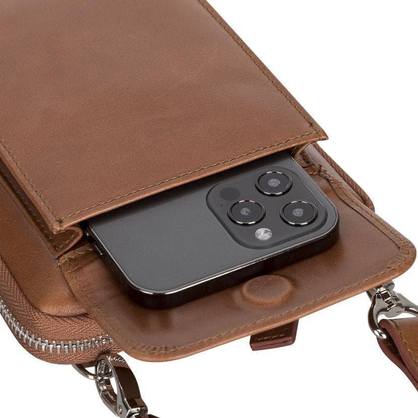 Nino Leather Crossbody Bag - Universal Wallet Case for Phones - VirtuousWares:Global